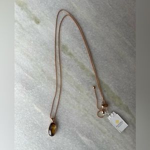 Kendra Scott Moody Mood Pendant Necklace with Rose Gold Adjustable Chain